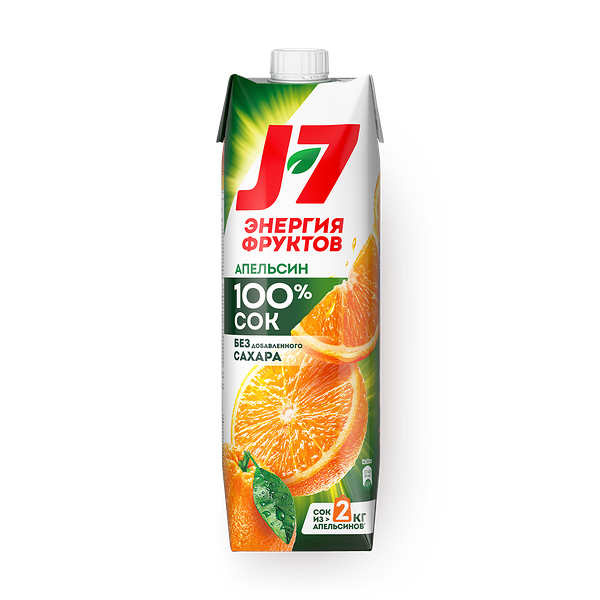 Сок Апельсин J-7 Энергия фруктов с мякотью