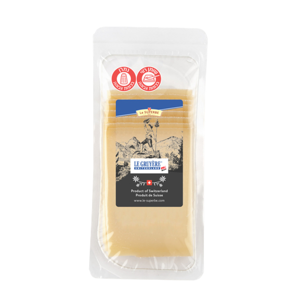Sliced Swiss Gruyère cheese
