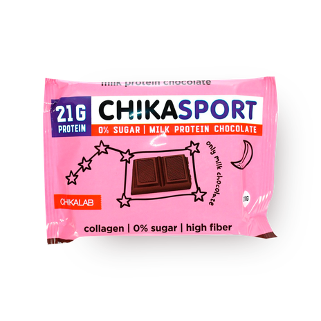 Шоколад протеиновый молочный Chikalab Chikasport без сахара — купить с ...