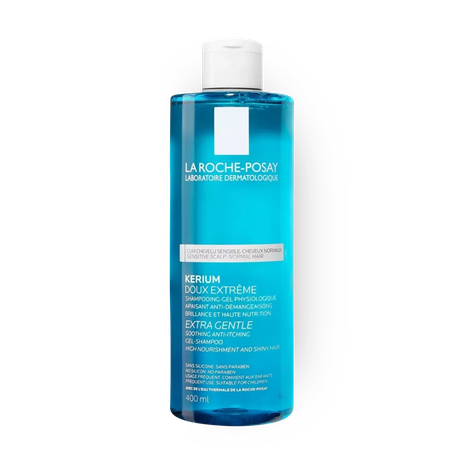 Шампунь-гель мягкий физиологический La Roche Posay Kerium для бережного очищения кожи головы и волос