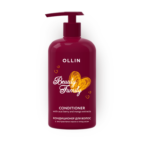 Кондиционер для волос Ollin Beauty Family с экстрактами манго и ягод асаи