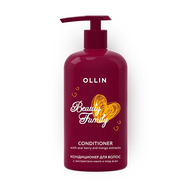 Кондиционер для волос Ollin Beauty Family с экстрактами манго и ягод асаи