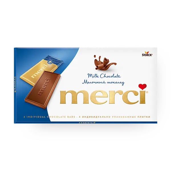 Шоколад молочный Merci