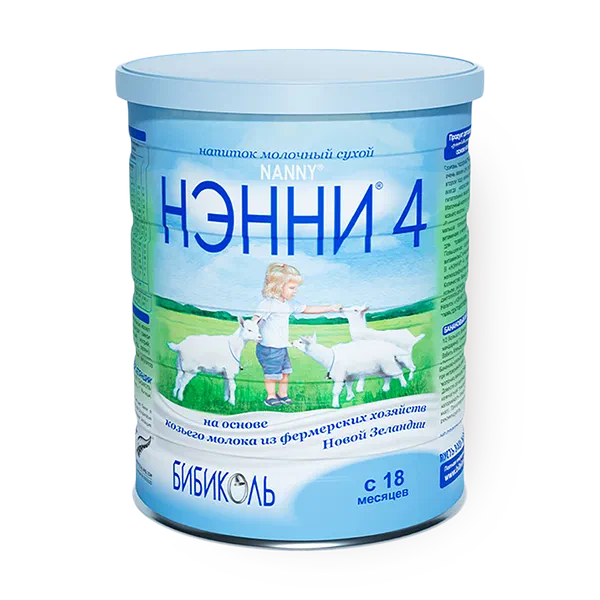 Смесь сухая молочная на основе козьего молока «Нэнни» 4 с 18 месяцев