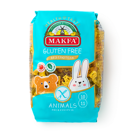 Макароны Animals Makfa без глютена