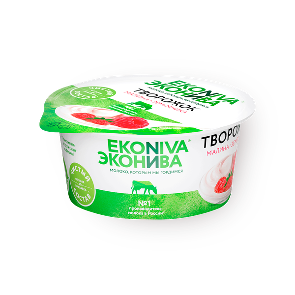 Творожок «Эконива» малина-земляника 5%