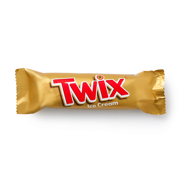 Мороженое Twix с печеньем и карамелью в глазури