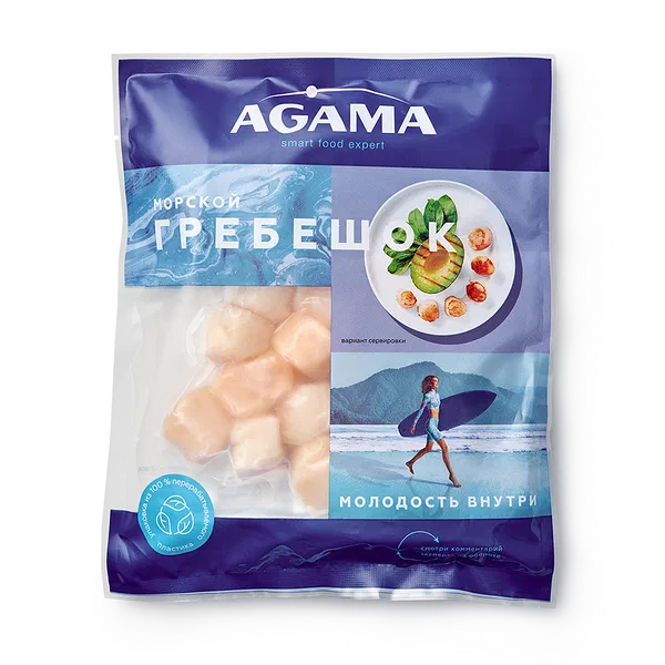 Морской гребешок филе Agama свежемороженое