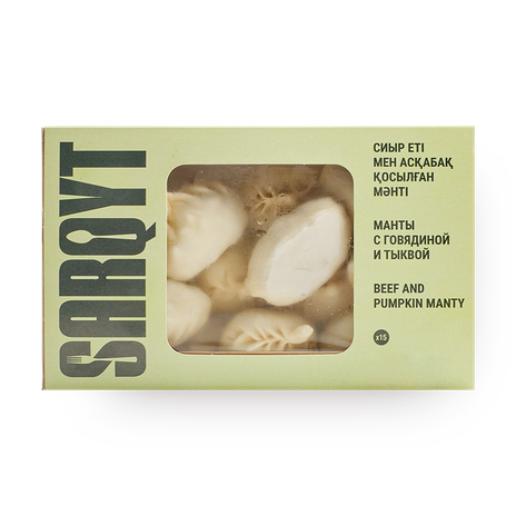 Манты с говядиной и тыквой Sarqyt Food замороженные