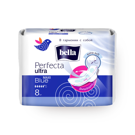 Прокладки гигиенические cупертонкие Bella Perfecta Ultra Maxi Blue
