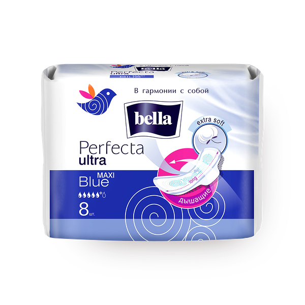 Прокладки гигиенические cупертонкие Bella Perfecta Ultra Maxi Blue