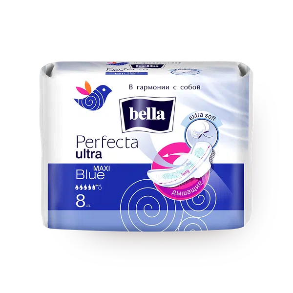 Прокладки гигиенические cупертонкие Bella Perfecta Ultra Maxi Blue