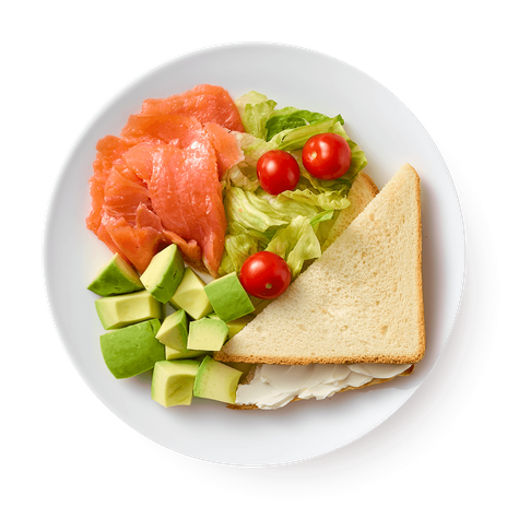 Завтрак с красной рыбой и авокадо «Из Лавки»