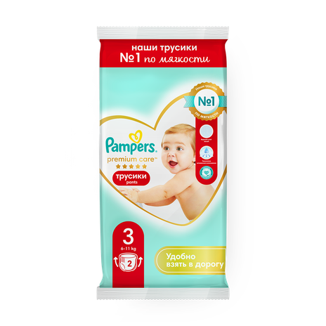 Подгузники-трусики Pampers Premium Care Midi 6-11 кг