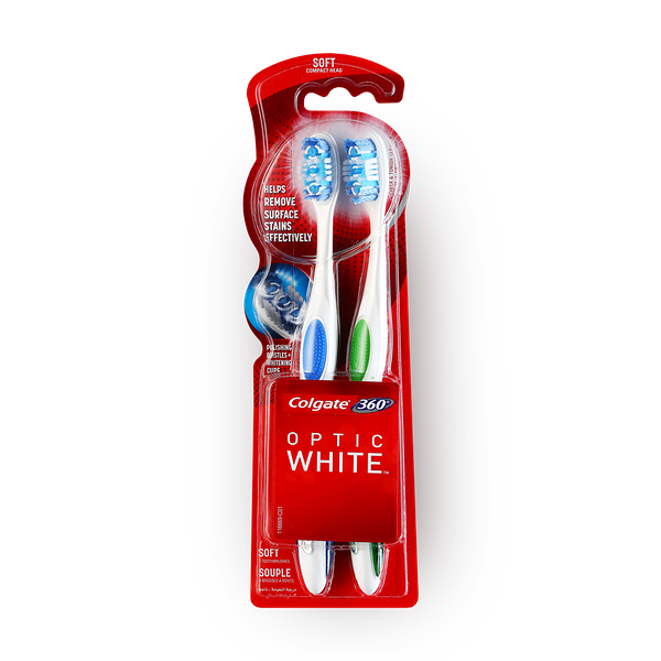 Colgate Optic White toothbrushm Economy pack