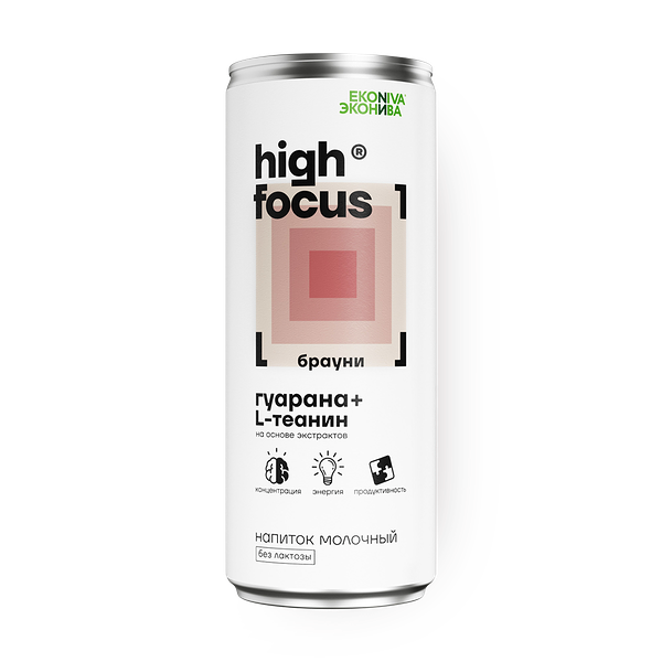 Напиток молочный «Эконива» High focus брауни 2,5%