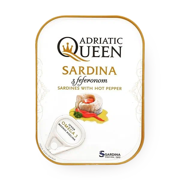 Сардины Adriatic Queen в масле с перцем