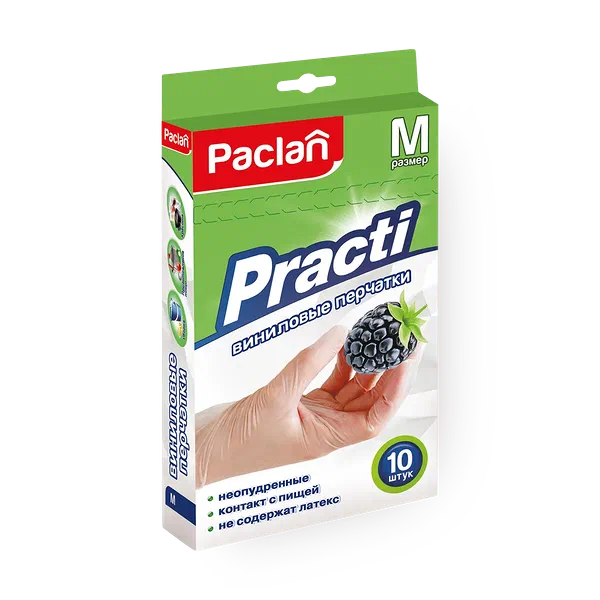 Перчатки Paclan Виниловые М