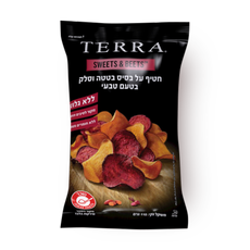 Terra sweet potato chips and natural beets