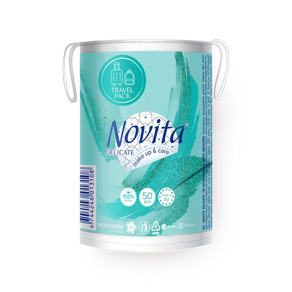 Ватные диски косметические Novita Delicate