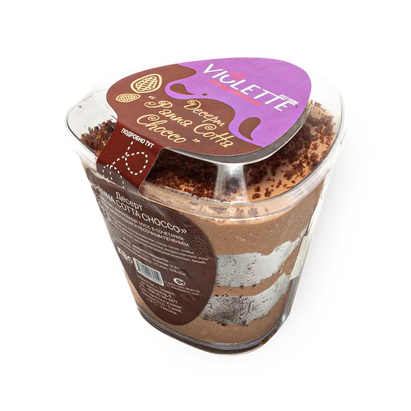 Десерт Panna Cotta Violette Сonfecionery в стаканчике замороженный