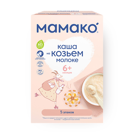 Каша на козьем молоке 5 злаков «Мамако» с 6 месяцев