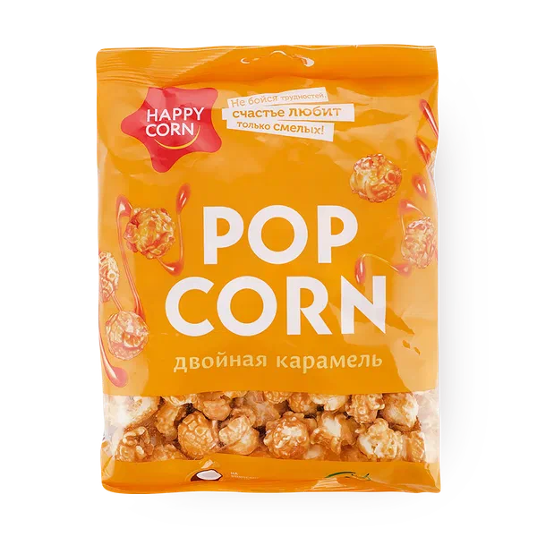 Попкорн Happy Corn двойная карамель