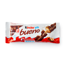 Вафли Kinder Bueno с молочно-ореховой начинкой в молочном шоколаде, 43 ...