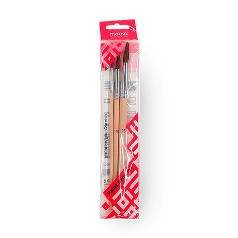 Набор кистей для рисования Monet круглые пони №4, 10, 16