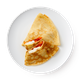 Блинчики с красной икрой и творожным сыром