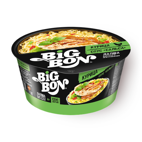 Лапша Big Bon курица с соусом сальса