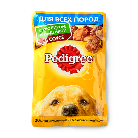 Влажный корм для собак Pedigree с кроликом и индейкой