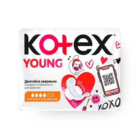 Прокладки ежедневные Kotex Young Normal