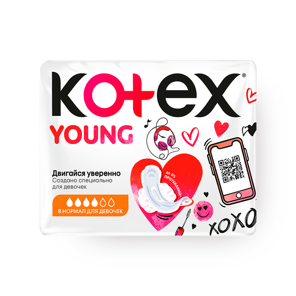Прокладки ежедневные Kotex Young Normal
