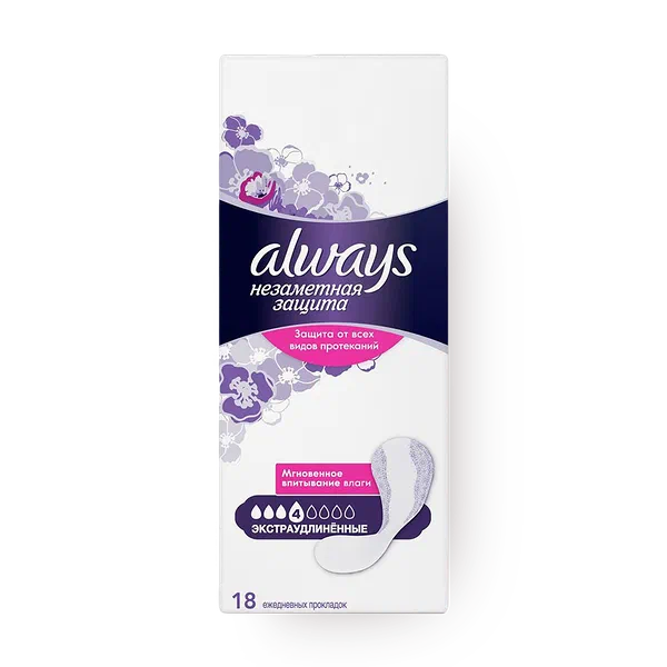 Прокладки ежедневные Always Незаметная защита экстраудлинённые