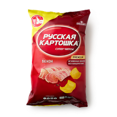 Чипсы «Русская картошка» бекон, 140 г — купить с доставкой из Яндекс Лавки