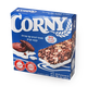 Corny cereal snack with cookies, cocoa and cream