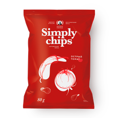 Чипсы Simply chips острый томат