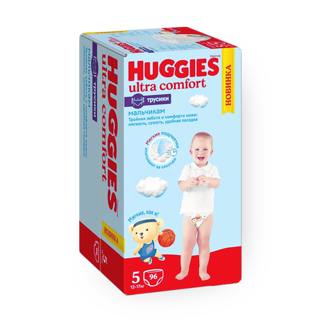 Подгузники-трусики Huggies для мальчиков размер 5 12-17 кг