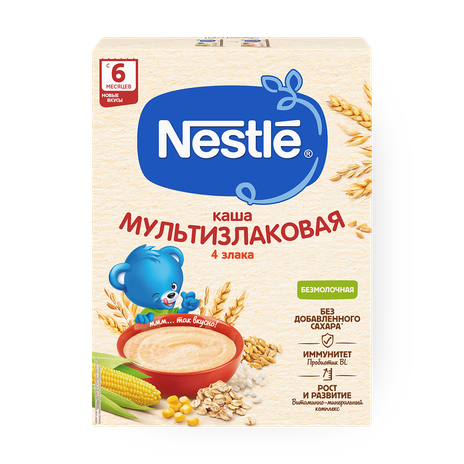 Каша безмолочная мультизлаковая Nestle 5 злаков с 6 месяцев
