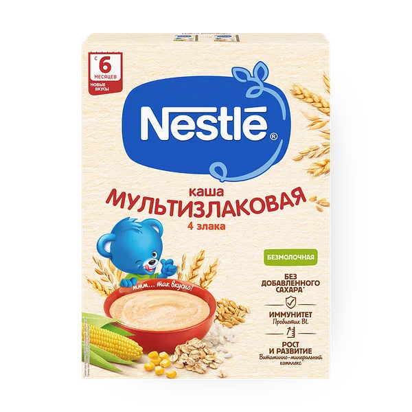 Каша безмолочная мультизлаковая Nestle 5 злаков с 6 месяцев