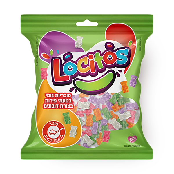 Locitos fruit-flavored teddies gummy candies