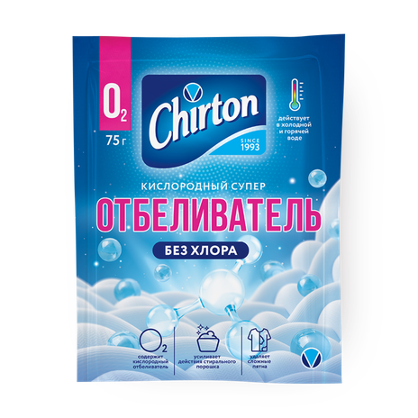 Отбеливатель Super без хлора Chirton для белых и цветных тканей