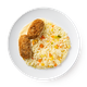 Биточки из курицы с рисом и овощами Mazzali