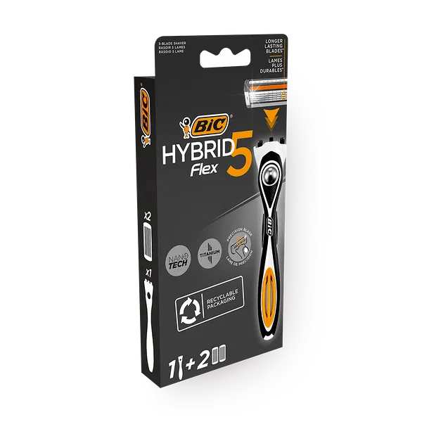 Станок бритвенный Bic Flex 5 Hibrid + 2 кассеты