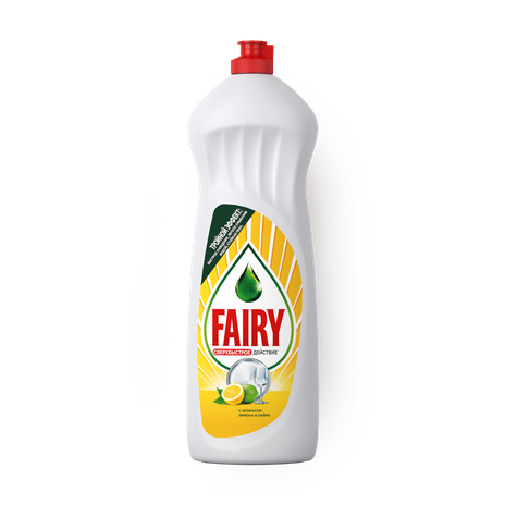 Средство для мытья посуды Fairy Тройной эффект лимон и лайм