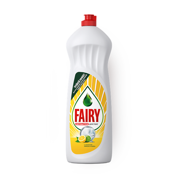 Средство для мытья посуды Fairy Тройной эффект лимон и лайм