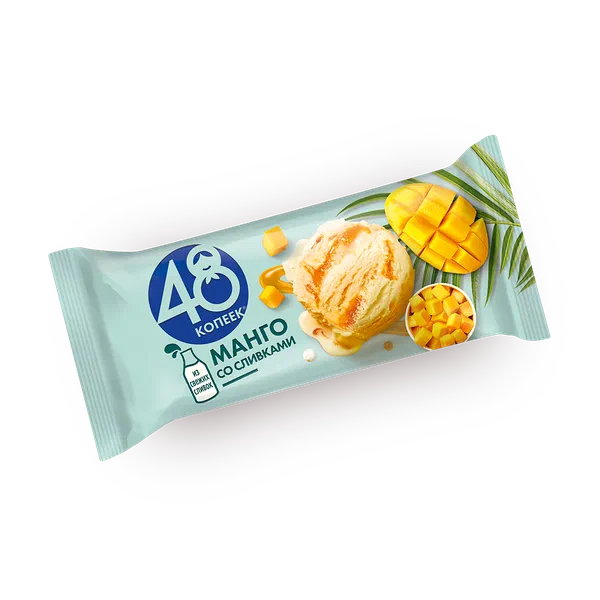 Мороженое «48 копеек» манго со сливками