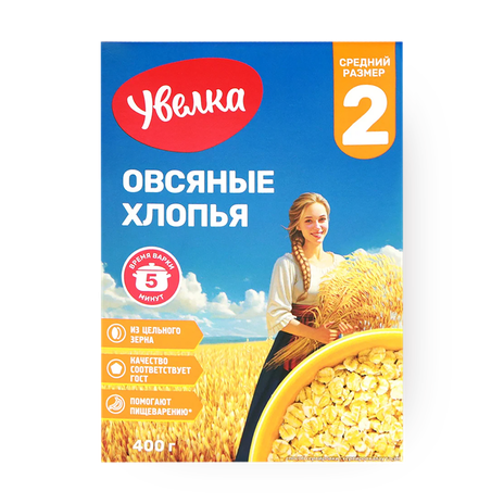 Хлопья овсяные «Увелка» Питательные