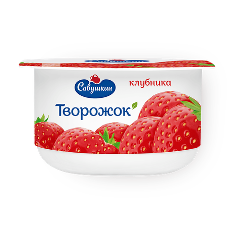 Творожок «Савушкин» 3,5% клубника